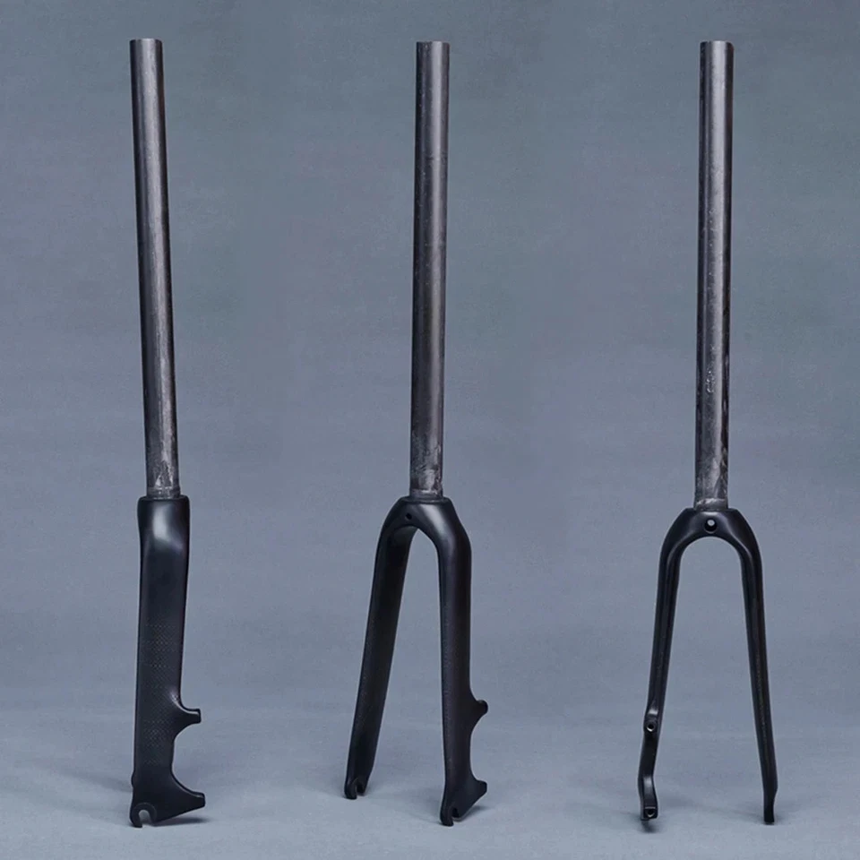 Carbon Fibre Kids BMX Road MTB Bike Front Forks 14 16 18 20 22 inch Disc Brake - Image 3 of 4