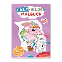 TröTsch Malbuch Faltbilder-Malbuch Einhorn | TröTsch Verlag | Taschenbuch | 2023