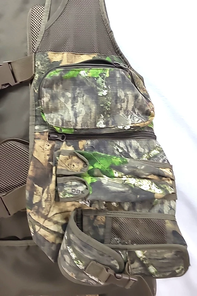 Mossy Oak Obsession Turkey Camo Vest Mens L With Cushion Seat - Image 3 of 4