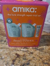 NIB Sephora Insider Birthday Amika The Kure Repair Trial Set Shampoo Conditioner