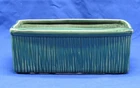 VTG McCoy Green Rectangluar Ribbed Planter - Preowned