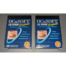 2 OCuSOFT Lid Scrub Original Pre-Moistened Pads 30 Pack Expires 8/25