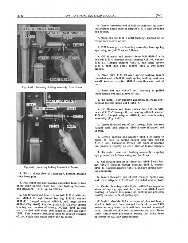 Pontiac Shop Manual 1949 1950 1951 1952 1953 1954 Libro de servicio de reparación Foto 2 de 4