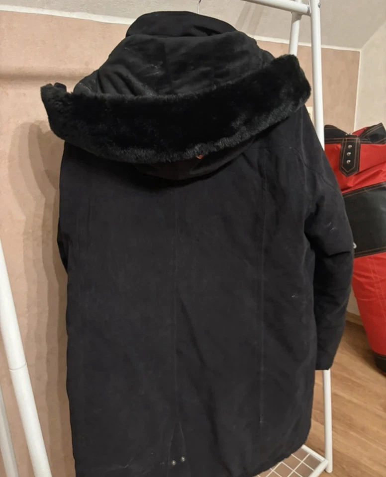 Wellensteyn Schneezauber Parka schwarz 3XL mit Kapuze Fellbesatz lang - Bild 2 von 4