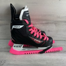 CCM RBZ Łyżworolki hokejowe UK Rozmiar 6 Rozmiar 40 EUR Damskie Damskie Czarne Różowe