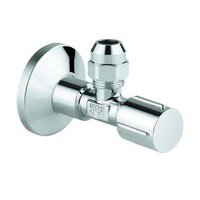 Grohe Eckventil 22037 1/2X3/8'' Rosette Metallgriff Quetschverschr. 10Mm Chrom