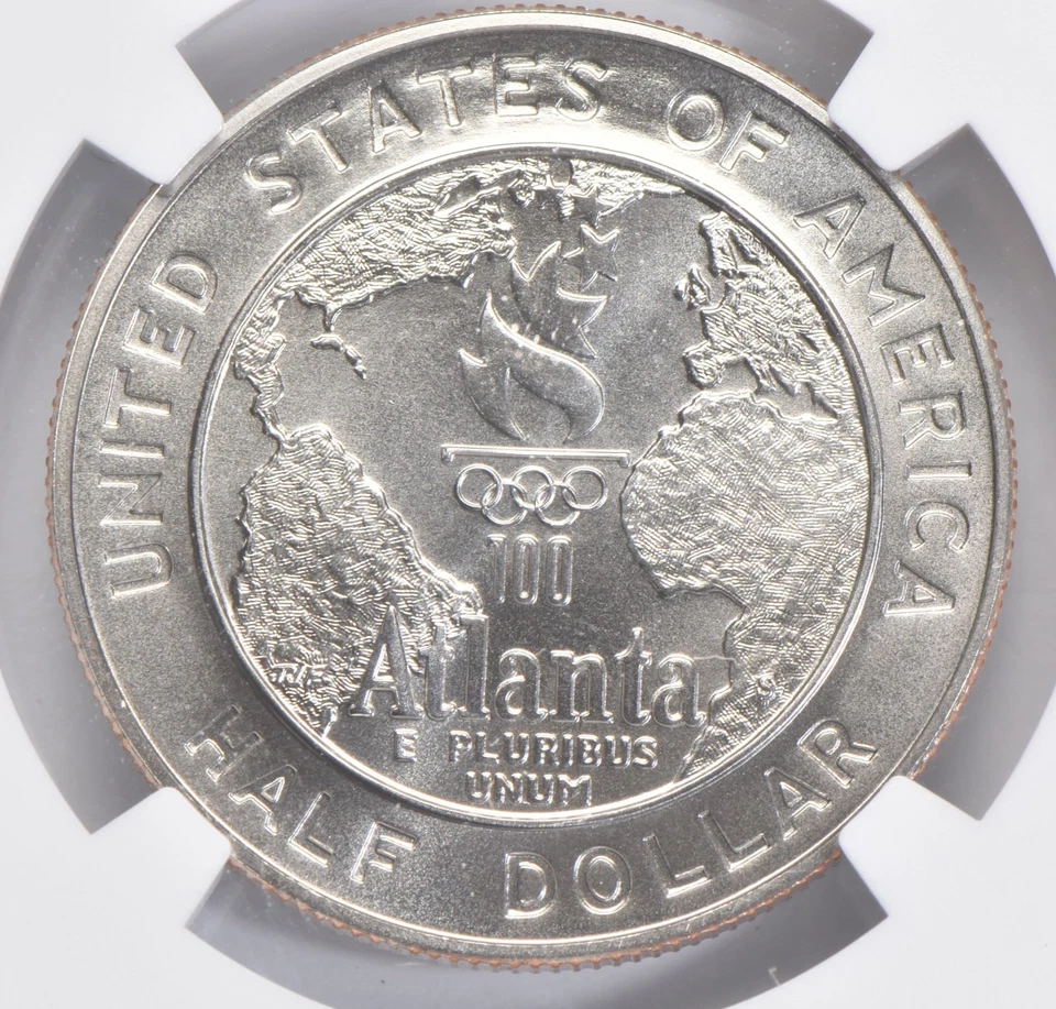 MS70 1995 S Olympic Basketball Commemorative Half Dollar NGC *0749 - Image 4 of 4