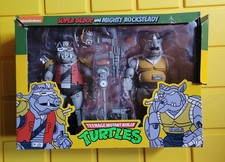 NECA TMNT Turtles 7  Scale Action Figures - Super Bebop and Mighty Rocksteady