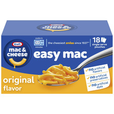 Kraft Easy Mac and Cheese, 18 Packets, for Ea...