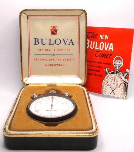 Vintage 1960s BULOVA Stopwatch Rattrapante with Box - Needs Service