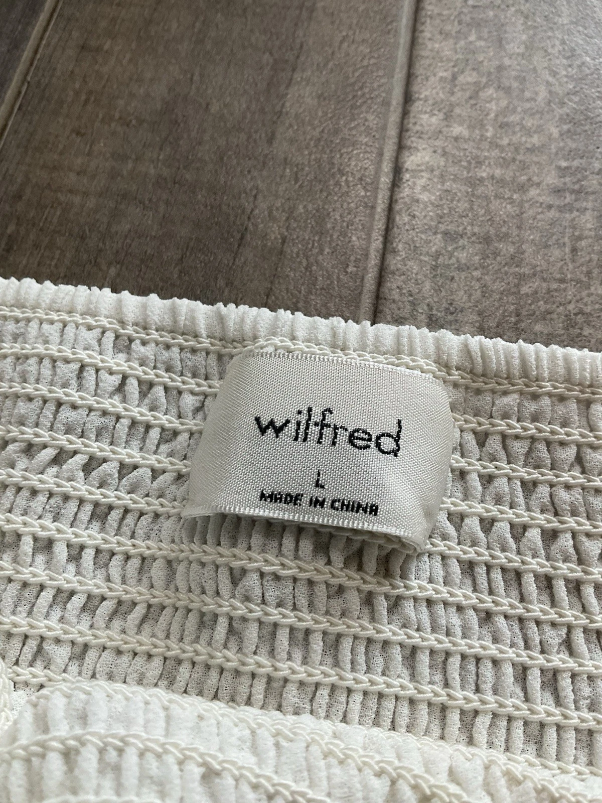 OFF WHITE Wilfred Vestito Bambola Donna Bambino Manica Lunga Mini Taglia Large
