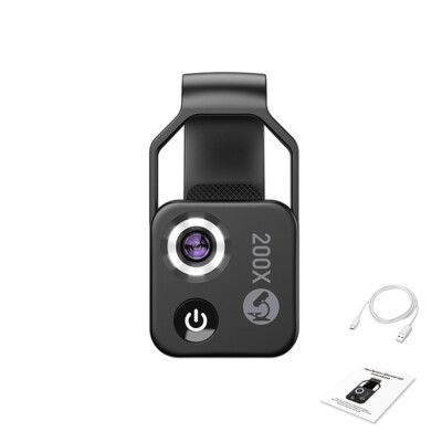 200X Portable Microscope Universal Mobilephone Microscope with 6   C0Z8