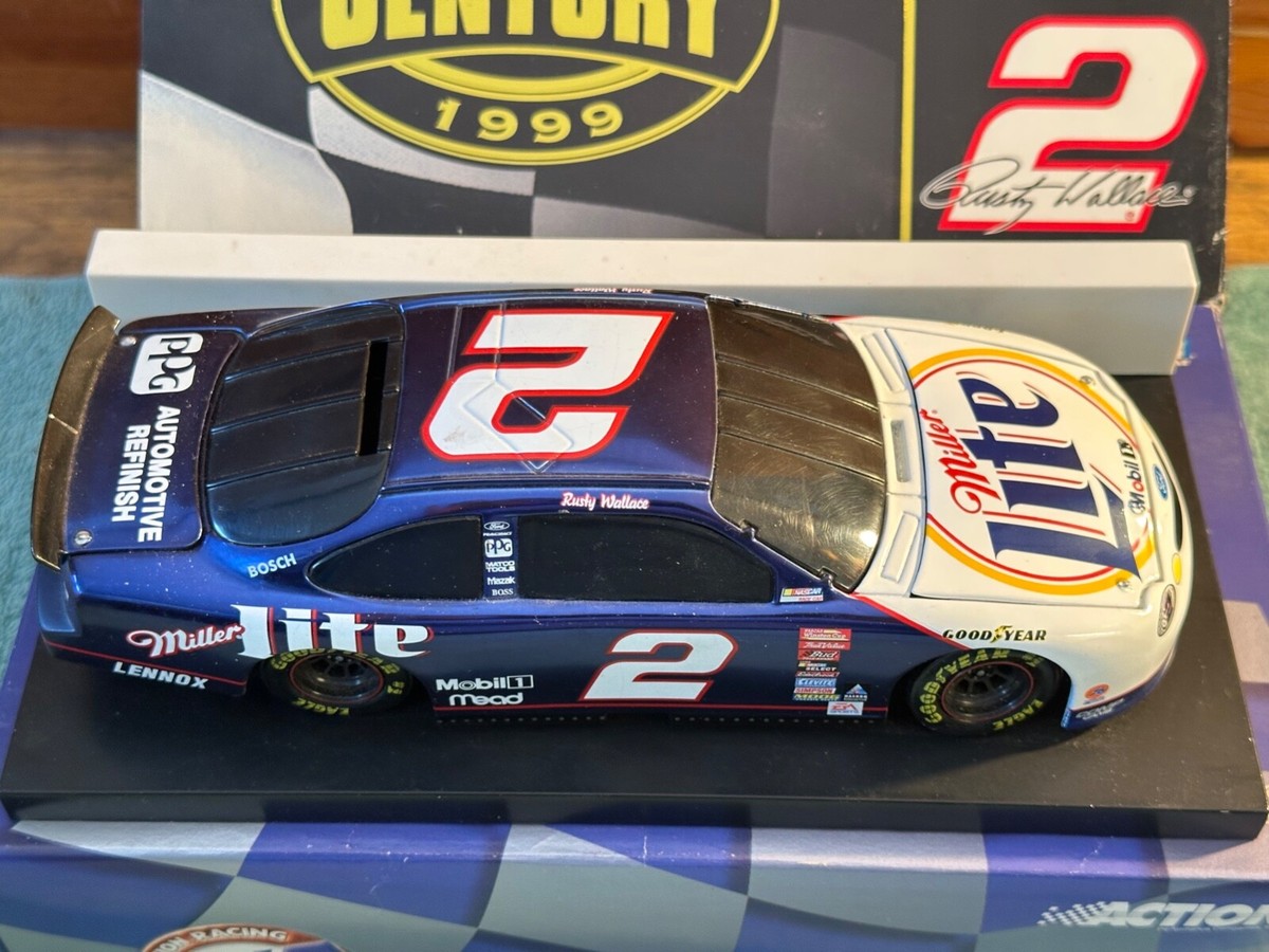 Action Rusty Wallace #2 Miller Lite Last Lap Of The Century 1:24