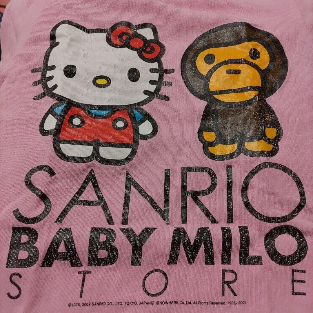 Baby Milo Hello Kitty BAPE KIDS collaboration T-shirt 100cm Baby Milo Hello Kitty BAPE KIDS collaboration T-shirt 100cm