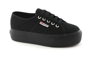 superga nere platform