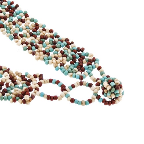 Choose color, Bohemian Glass Seed Beads Fringe Bib Choker Chandelier Necklace - Picture 21 of 24