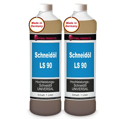 Schneidöl LS 90 Hochleistung schneid öl universal 2 X 1Liter Flasche helle Farbe