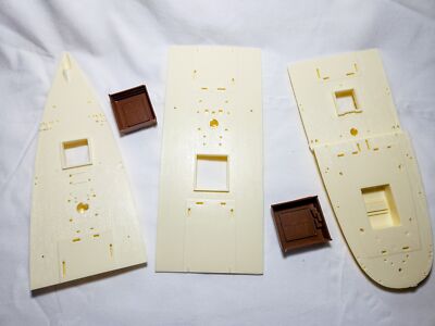 1978 Revell H393 Cutty Sark 1:98 Replacement Parts: MAIN DECK Parts Set