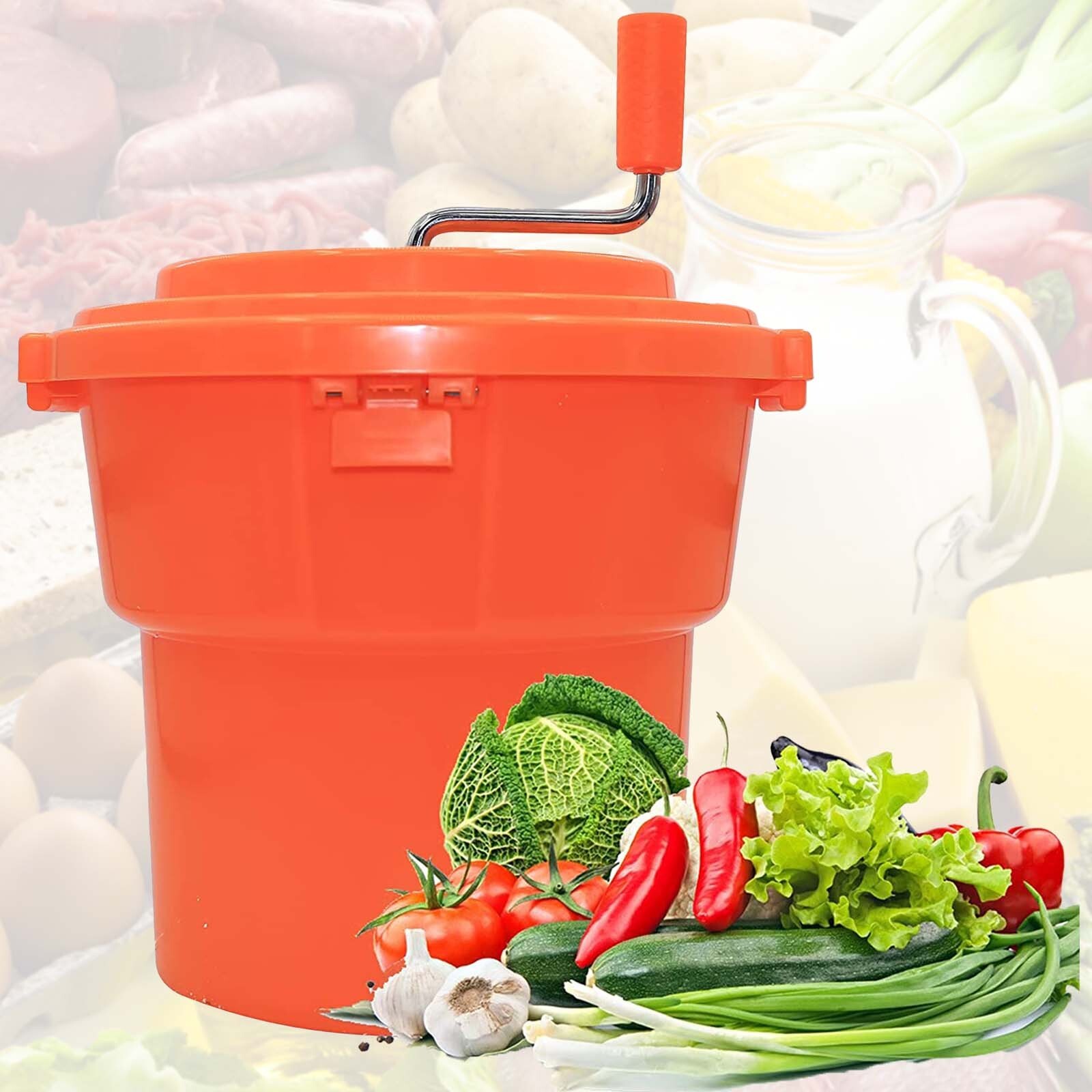 Clivia 5 Gallon 20 Qt Commercial Salad Spinner Vegetable Lettuce Dryer