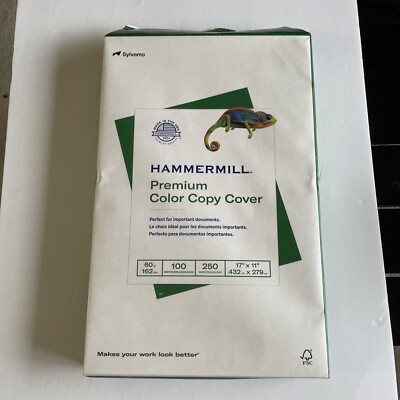 Hammermill 122556 Premium Color Copy Cover 60lb 100 Brightness 250 Sheets 17x11 