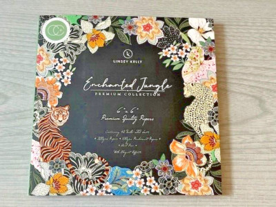 Neu Craft Consortium Verzauberter Dschungel Premium Qualität Papier 6'' x6'' doppelseitig