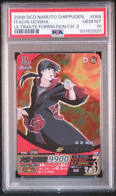 PSA10 NF-084 Uchiha Itachi Naruto Data Carddass Ultimate Formation