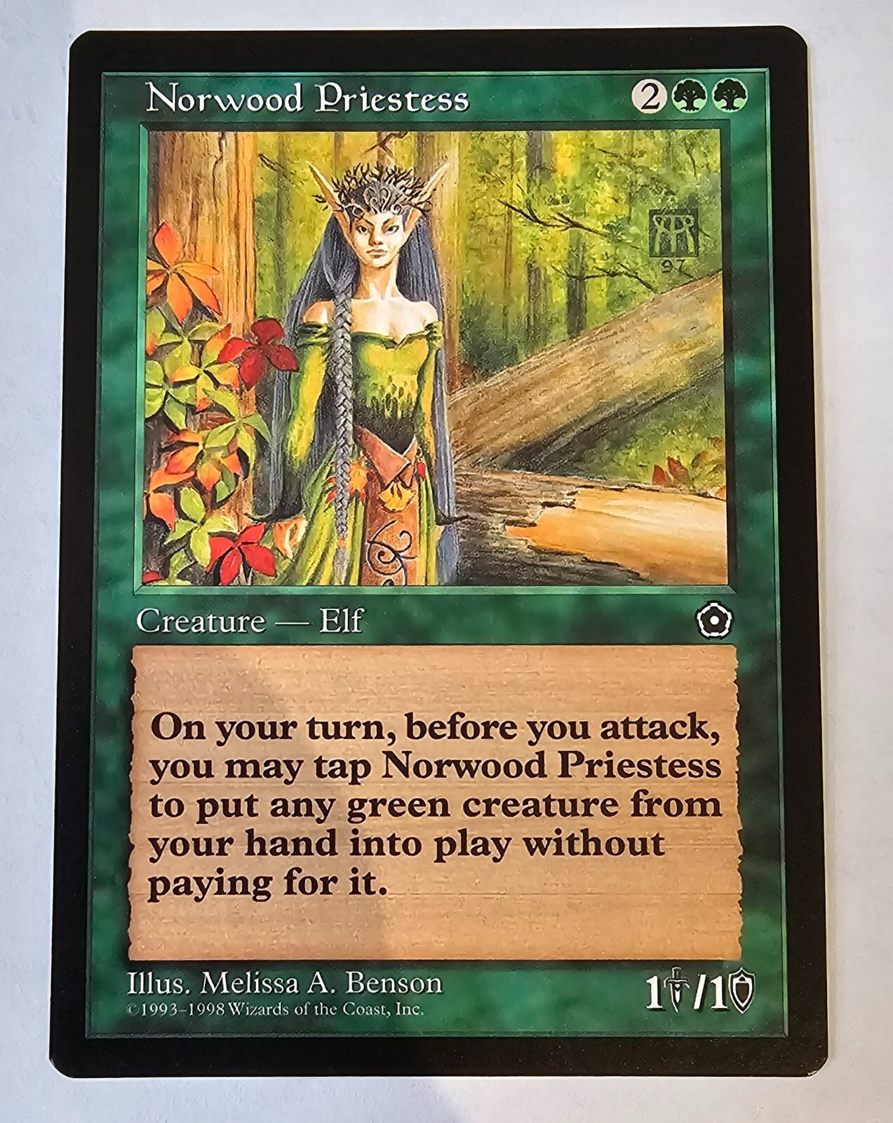 MtG Portal Second Age NORWOOD PRIESTESS LP Magic the Gathering