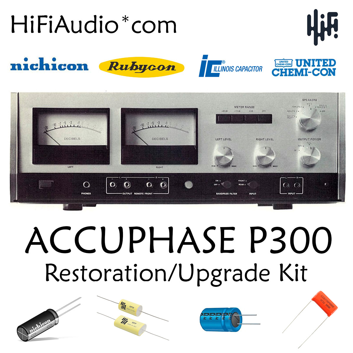 Accuphase P300 Amplifier Restoration Kit repair upgrade reca