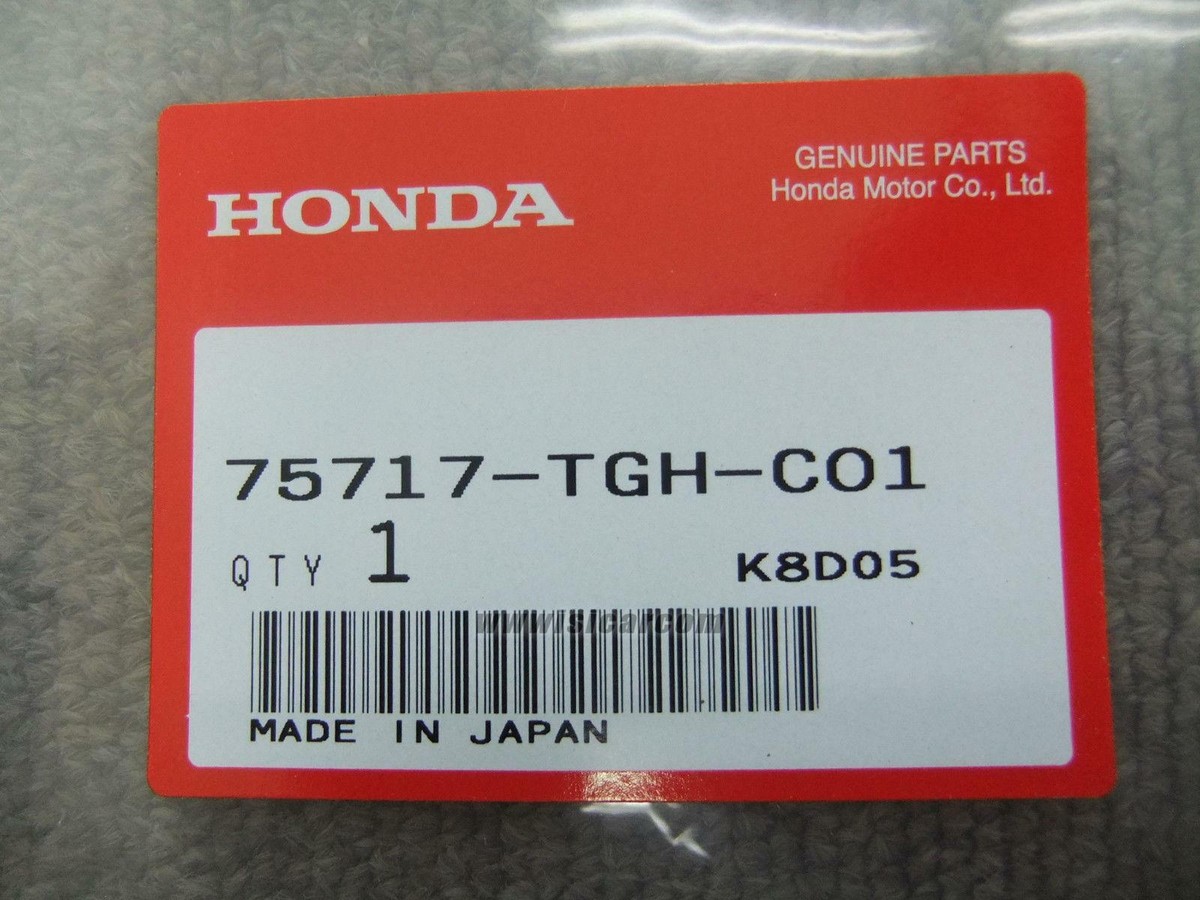 HONDA CIVIC TYPE R FK8 VTEC TURBO STICKER 75717-TGH-C01 genuine