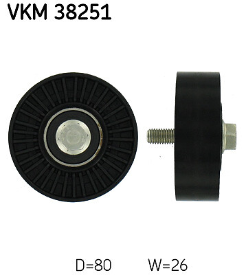 SKF VKM 38251 Deflection/Guide Pulley, V-ribbed belt for BMW,BMW (BRILLIANCE)