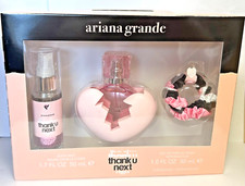 ARIANA GRANDE Thank U Next Gift Set 1oz/30ml EDP SP +1.7 Body Mist & Scrunchies