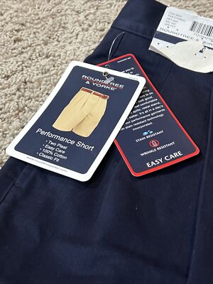 Short Chino Roundtree & Yorke - Bleu - Taille 46 - Coupe Classique - Homme