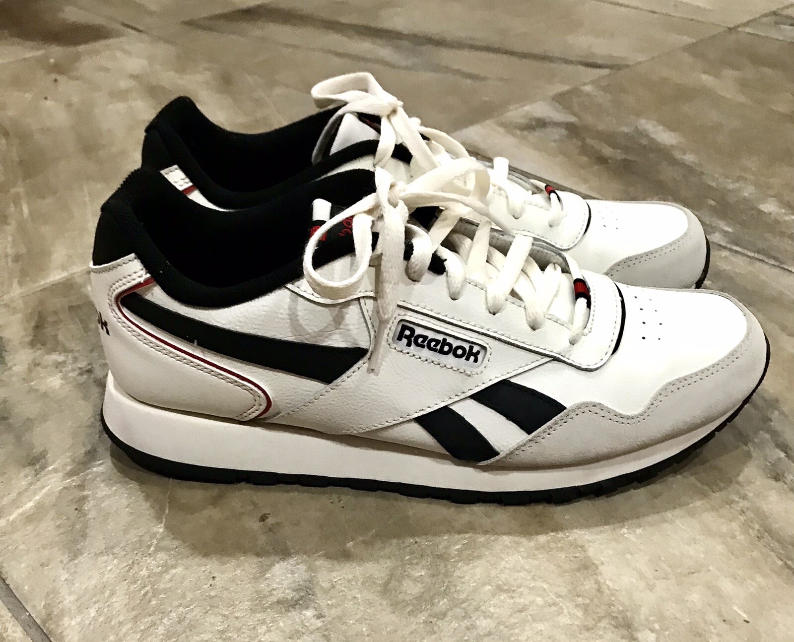 Reebok Men’s Classic Ortholite Comfort Footbed White … Gem