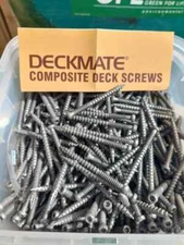 DECKMATE 2-1/2" GRAY BROWN TAN COMPOSITE SCREWS 2-1/2 in EXTERIOR DECK BOARD 2.5