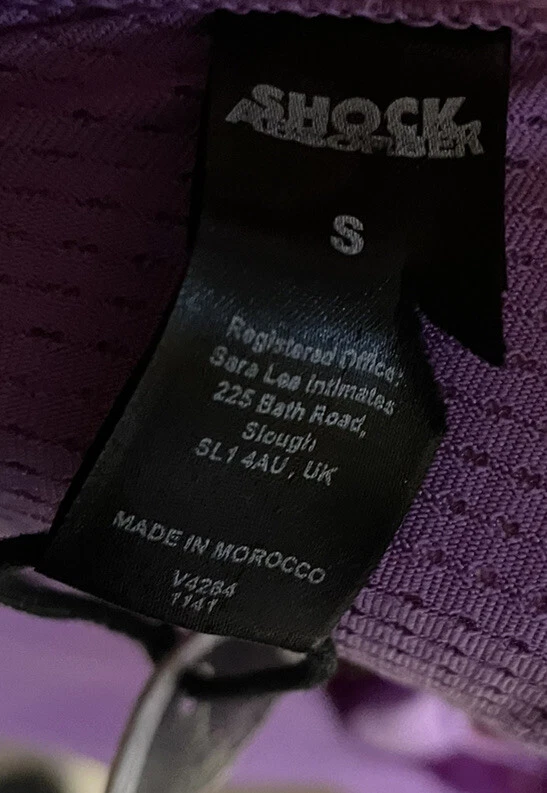 Camiseta sin mangas de malla con amortiguador para correr yoga entrenamiento para mujer talla pequeña púrpura Foto 4 de 4