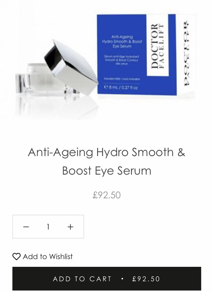 dr facelift eye serum
