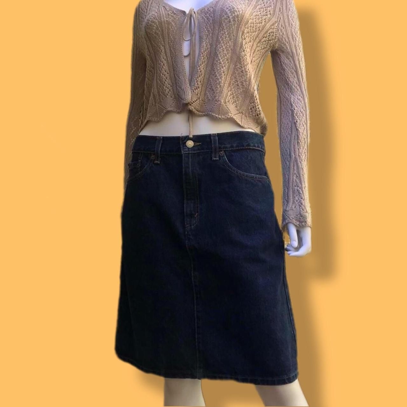 Levis Jean skirt midi skirt-image