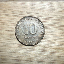 Philippines 1997 10 Sentimo  World Foreign Coin - Combine Shipping