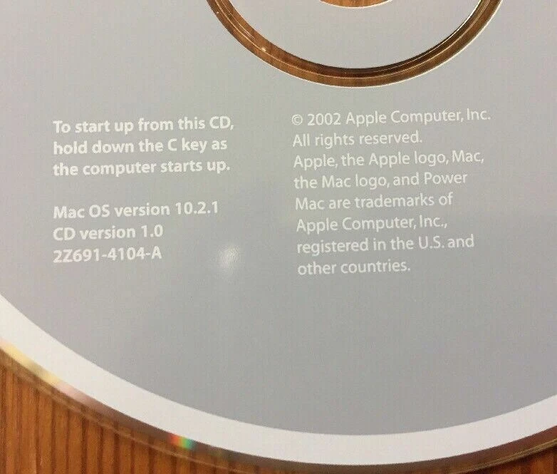 2002 Macintosh Power Mac G4 Mac OS X Jaguar 10.2.1 Software Install CDs Discs - Image 4 of 4