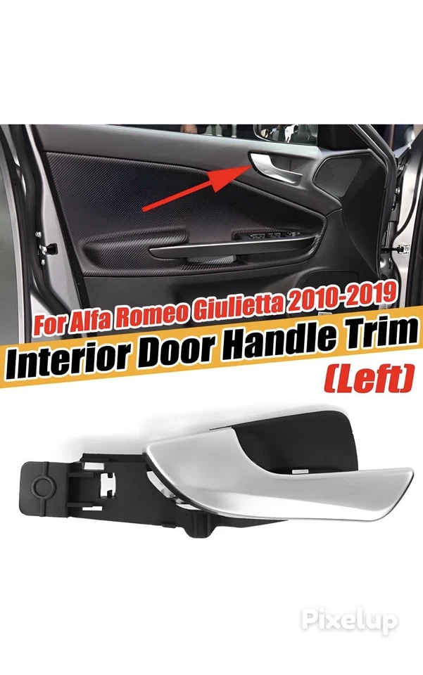 MANIGLIA Portiera ALFA ROMEO GIULIETTA ANTERIORE LATO GUIDA SINISTRO Satinato - Immagine 4 di 4