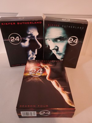 Lot of 3 Kiefer Sutherland In TV Series 24 Complete Seasons 2,3,4 DVD Box  Sets | eBay