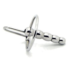 Old School Penis Plug - Surgical Steel Metal 2.5 Inch Hollow Male Urethral Plug