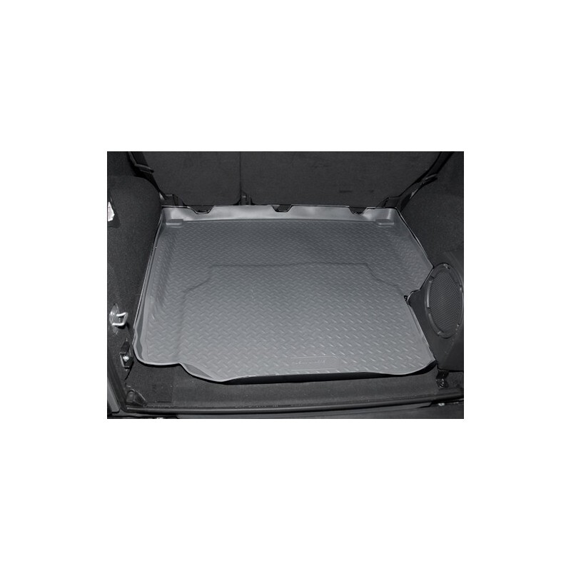 Tapis de coffre Jeep Wrangler JK 07-10 sur mesure en caoutchouc gris durable