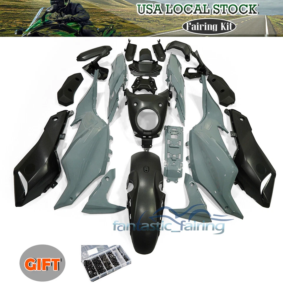 Fairing Kit Fit For Yamaha FZ07 MT-07 2012-2017 ABS Injection Bodywork W/ Bolts - Image 3 of 4