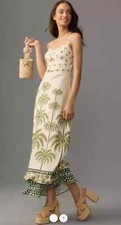 Anthropologie New Farm Rio Sleeveless Ruffle-Hem Maxi Dress Size L NWT