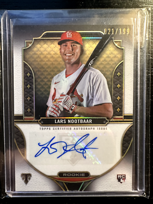Topps Lars Nootbaar 直筆サインカード　RC 2022 Topps Triple Threads Rookie Autographs - Lars Nootbaar #021