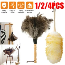 Artificial Wool Duster Dusting Brush Anti Static Cleaning Tools Home Car 33/50CM