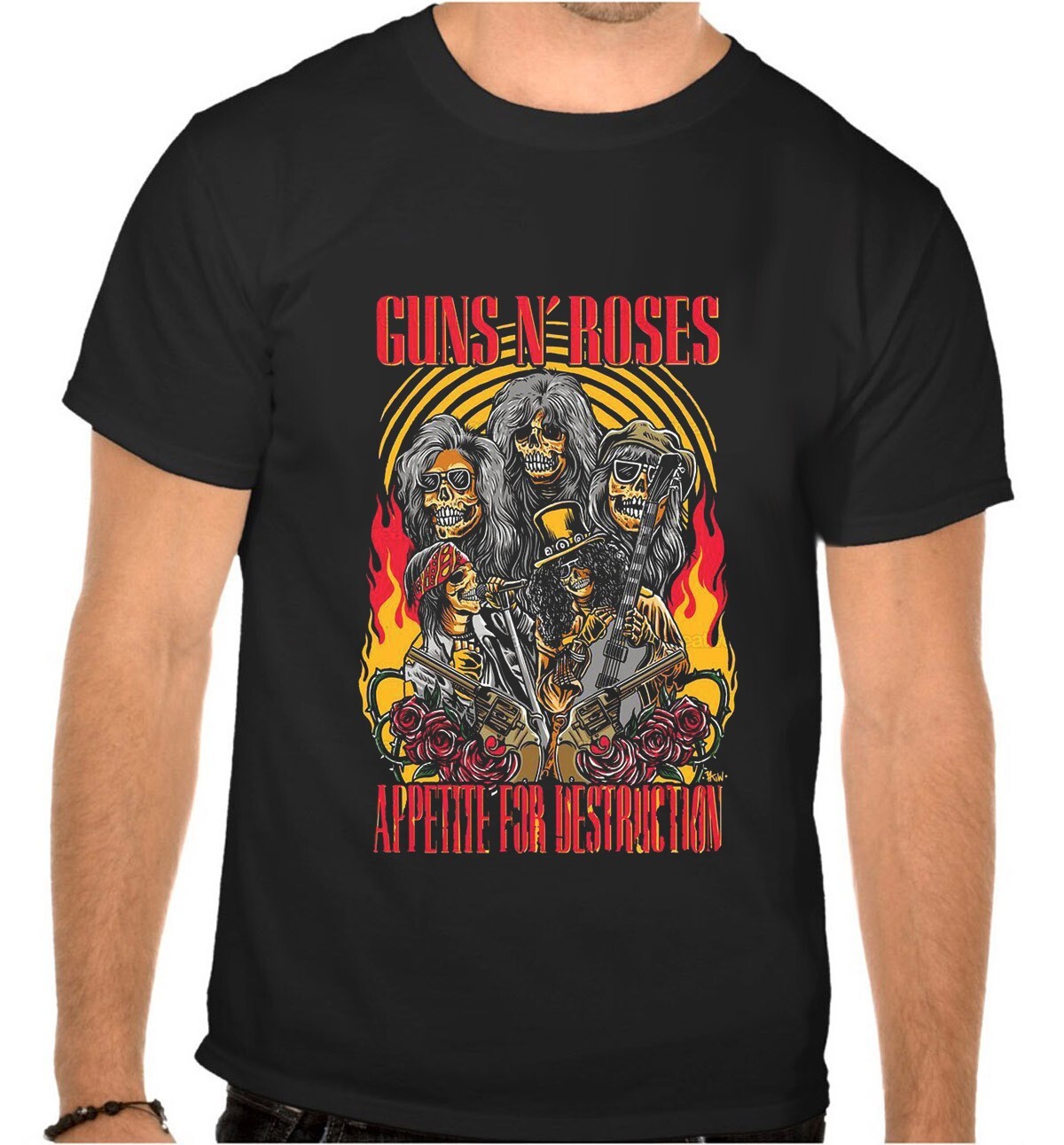 ALTRA T SHIRT Guns and Roses Guns N Roses musica rock nera 1053