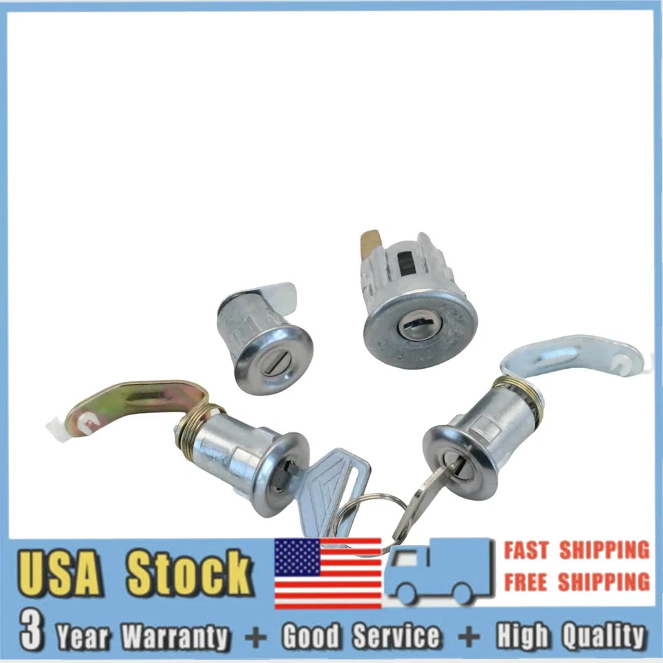 Fits For 1969-1986 Toyota Land Cruiser Ignition Switch & Door Lock Cylinder Set Foto 3 de 4