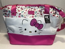 Sanrio Hello Kitty Pink Duffel Bag Carry On Overnight Travel Pink Tote NWT